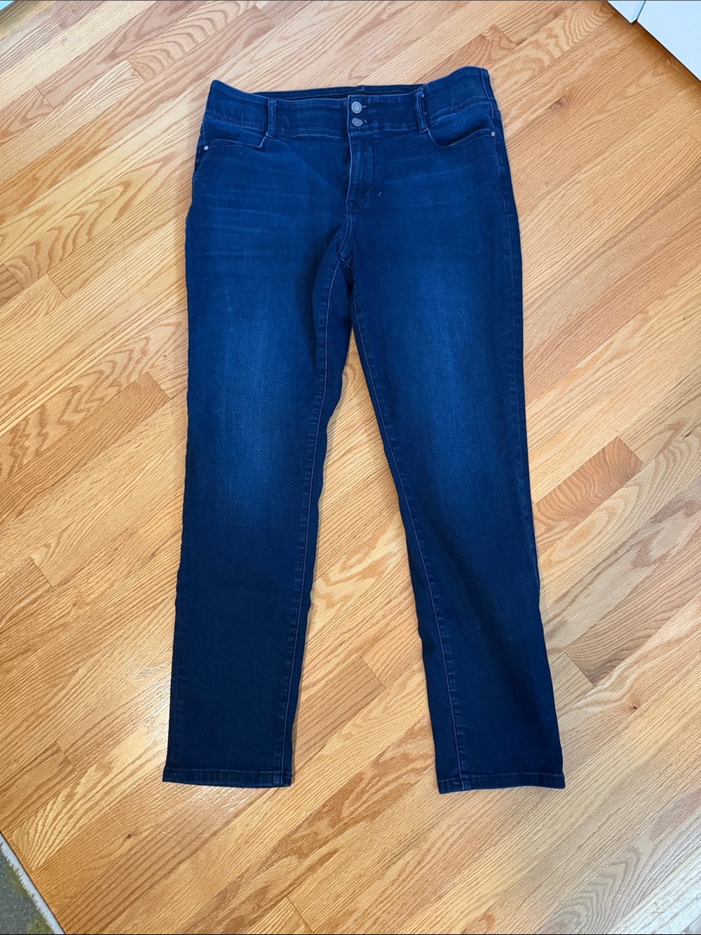 Nine West Dark Blue Straight Leg Jeans